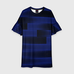 Детское платье Color blue square