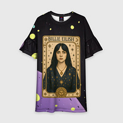 Платье клеш для девочки Билли Айлиш в стиле Таро, цвет: 3D-принт