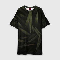 Детское платье Абстракция - green triangles