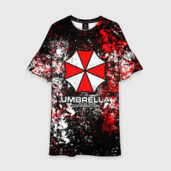 Платье клеш для девочки Амбрелла текстура хаоса, цвет: 3D-принт