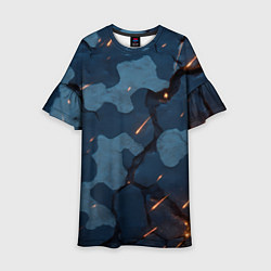 Детское платье Камуфляжные плиты текстура