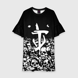 Детское платье Doom черепа