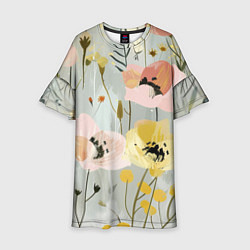 Детское платье Цветы и цветочки