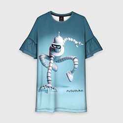 Платье клеш для девочки Spider Bender - meme, цвет: 3D-принт