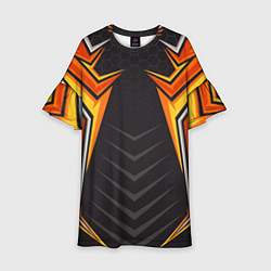 Платье клеш для девочки Мото белка, цвет: 3D-принт