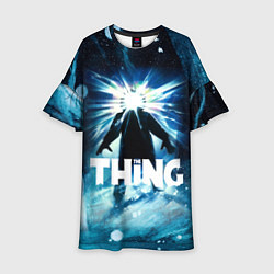 Платье клеш для девочки Нечто, цвет: 3D-принт