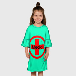Платье клеш для девочки Medic, цвет: 3D-принт — фото 2