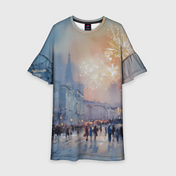 Детское платье Новогодняя Питерская атмосфера