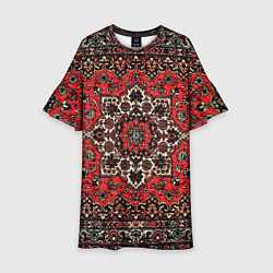 Платье клеш для девочки Пыльный ковёр, цвет: 3D-принт