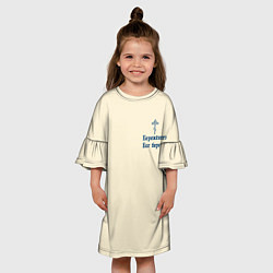 Платье клеш для девочки Бережёного бог бережёт, цвет: 3D-принт — фото 2