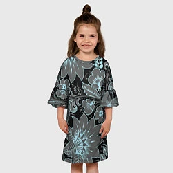 Платье клеш для девочки Узор, цвет: 3D-принт — фото 2