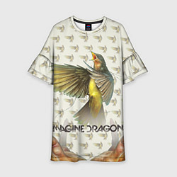 Платье клеш для девочки Imagine Dragons: Fly, цвет: 3D-принт