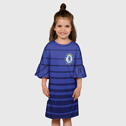 Платье клеш для девочки Chelsea: Oscar, цвет: 3D-принт — фото 2