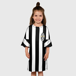 Платье клеш для девочки Juventus: Tevez, цвет: 3D-принт — фото 2