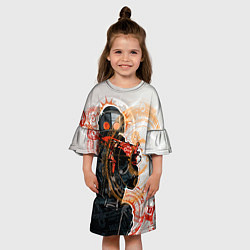 Платье клеш для девочки Counter-Strike: SWAT, цвет: 3D-принт — фото 2