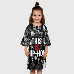 Платье клеш для девочки This is hip-hop, цвет: 3D-принт — фото 2