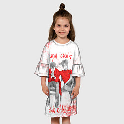 Платье клеш для девочки Big Bang: Sit with us, цвет: 3D-принт — фото 2