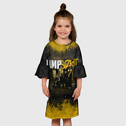 Платье клеш для девочки Limp Bizkit: Gold Street, цвет: 3D-принт — фото 2