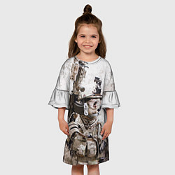 Платье клеш для девочки ФСБ Альфа, цвет: 3D-принт — фото 2