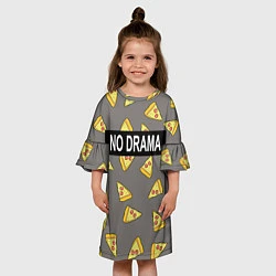 Платье клеш для девочки No drama, цвет: 3D-принт — фото 2