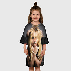 Платье клеш для девочки Lady Gaga, цвет: 3D-принт — фото 2