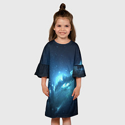 Платье клеш для девочки Atlantis Nebula, цвет: 3D-принт — фото 2