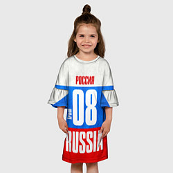 Платье клеш для девочки Russia: from 08, цвет: 3D-принт — фото 2