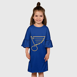 Платье клеш для девочки St Louis Blues: Tarasenko 91, цвет: 3D-принт — фото 2