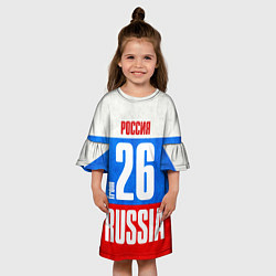Платье клеш для девочки Russia: from 26, цвет: 3D-принт — фото 2