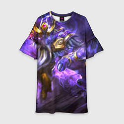 Платье клеш для девочки Dark Seer, цвет: 3D-принт