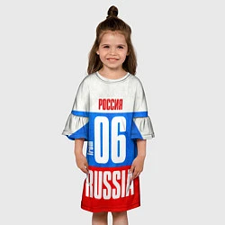 Платье клеш для девочки Russia: from 06, цвет: 3D-принт — фото 2