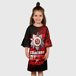 Платье клеш для девочки 9 мая 17, цвет: 3D-принт — фото 2