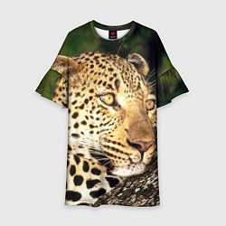 Детское платье Леопард в лесу