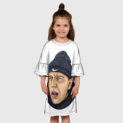 Платье клеш для девочки Саша Тилэкс, цвет: 3D-принт — фото 2