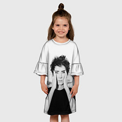 Платье клеш для девочки Молодая Земфира, цвет: 3D-принт — фото 2