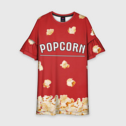 Платье клеш для девочки Popcorn, цвет: 3D-принт