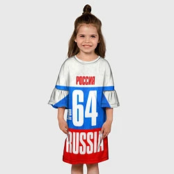 Платье клеш для девочки Russia: from 64, цвет: 3D-принт — фото 2