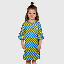 Платье клеш для девочки Великая иллюзия, цвет: 3D-принт — фото 2