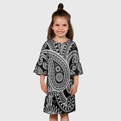 Платье клеш для девочки Paisley, цвет: 3D-принт — фото 2