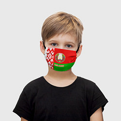Маска для лица детская Belarus Patriot, цвет: 3D-принт