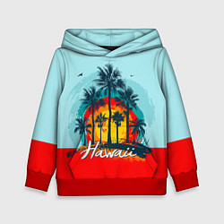 Толстовка-худи детская HAWAII 6, цвет: 3D-красный