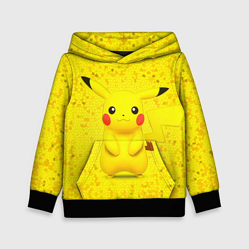 Детская толстовка Pikachu / 3D-Черный – фото 1