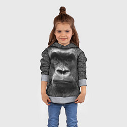 Толстовка-худи детская Взгляд, цвет: 3D-меланж — фото 2