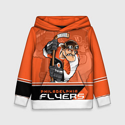 Толстовка-худи детская Philadelphia Flyers, цвет: 3D-белый