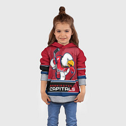 Толстовка-худи детская Washington Capitals, цвет: 3D-меланж — фото 2