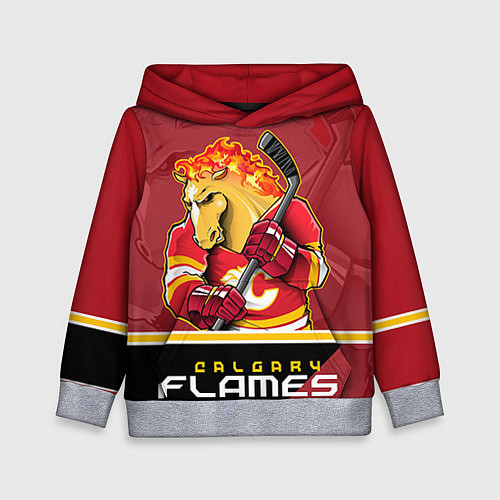 Детская толстовка Calgary Flames / 3D-Меланж – фото 1