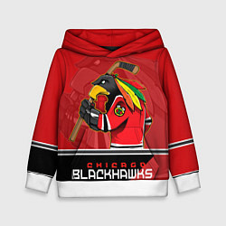 Толстовка-худи детская Chicago Blackhawks, цвет: 3D-белый