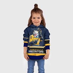 Толстовка-худи детская Nashville Predators, цвет: 3D-синий — фото 2