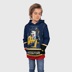 Толстовка-худи детская Nashville Predators, цвет: 3D-красный — фото 2