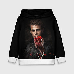 Толстовка-худи детская Stefan Salvatore V3, цвет: 3D-белый